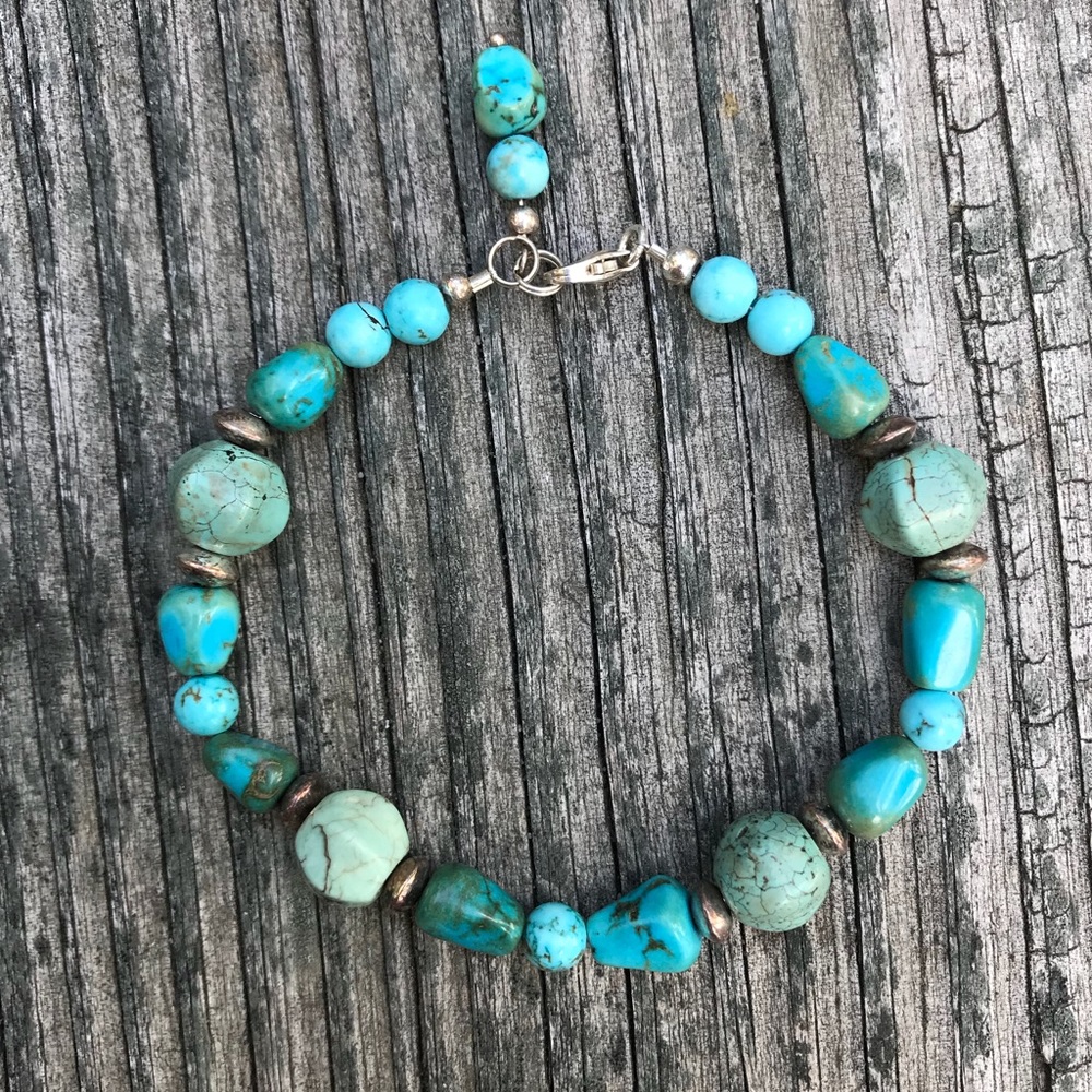 Artisan turquoise bracelet